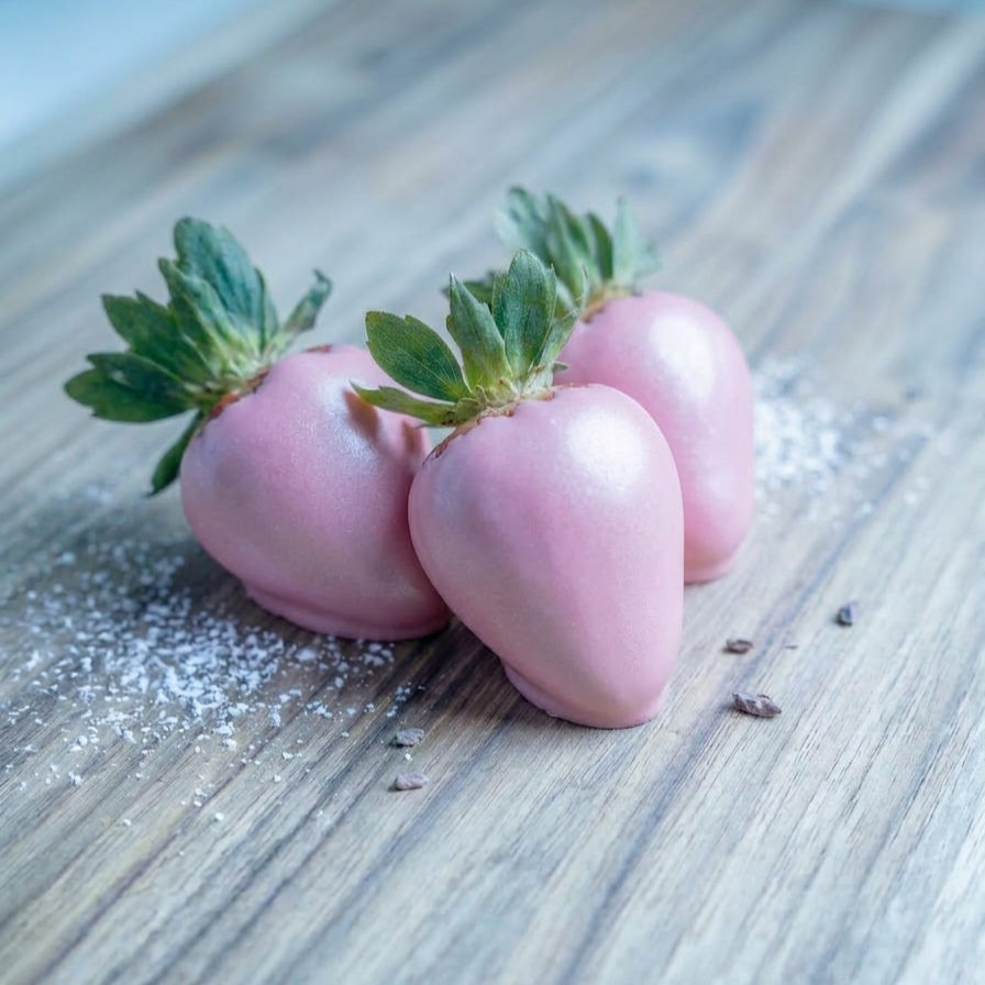 Розовый шоколад